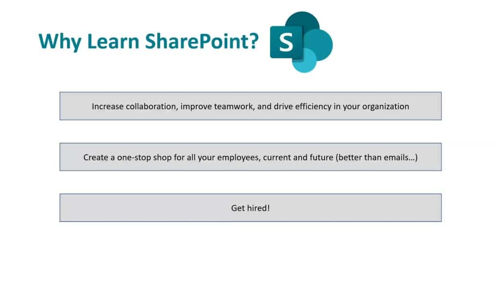 Why learn SharePoint? Some uses of the platform