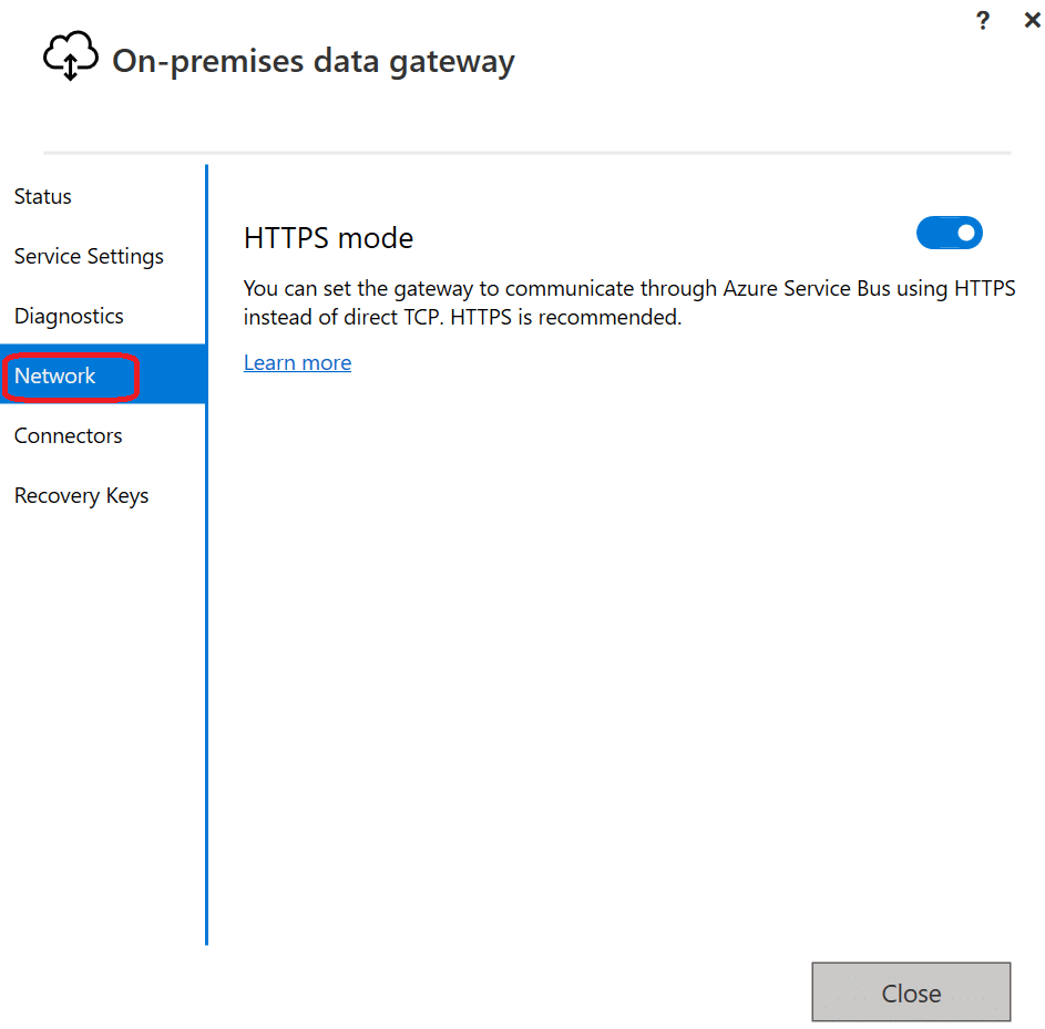 How to configure the proxy setting in Power BI gateway