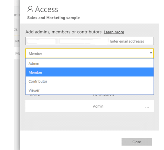 Setting up report permissions in Power BI