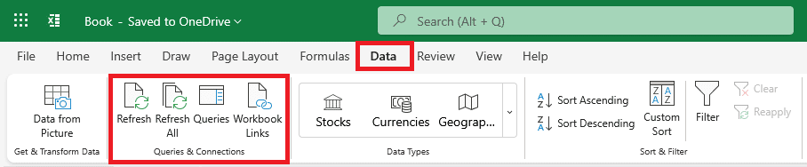 Accessing Power Query from Excel online