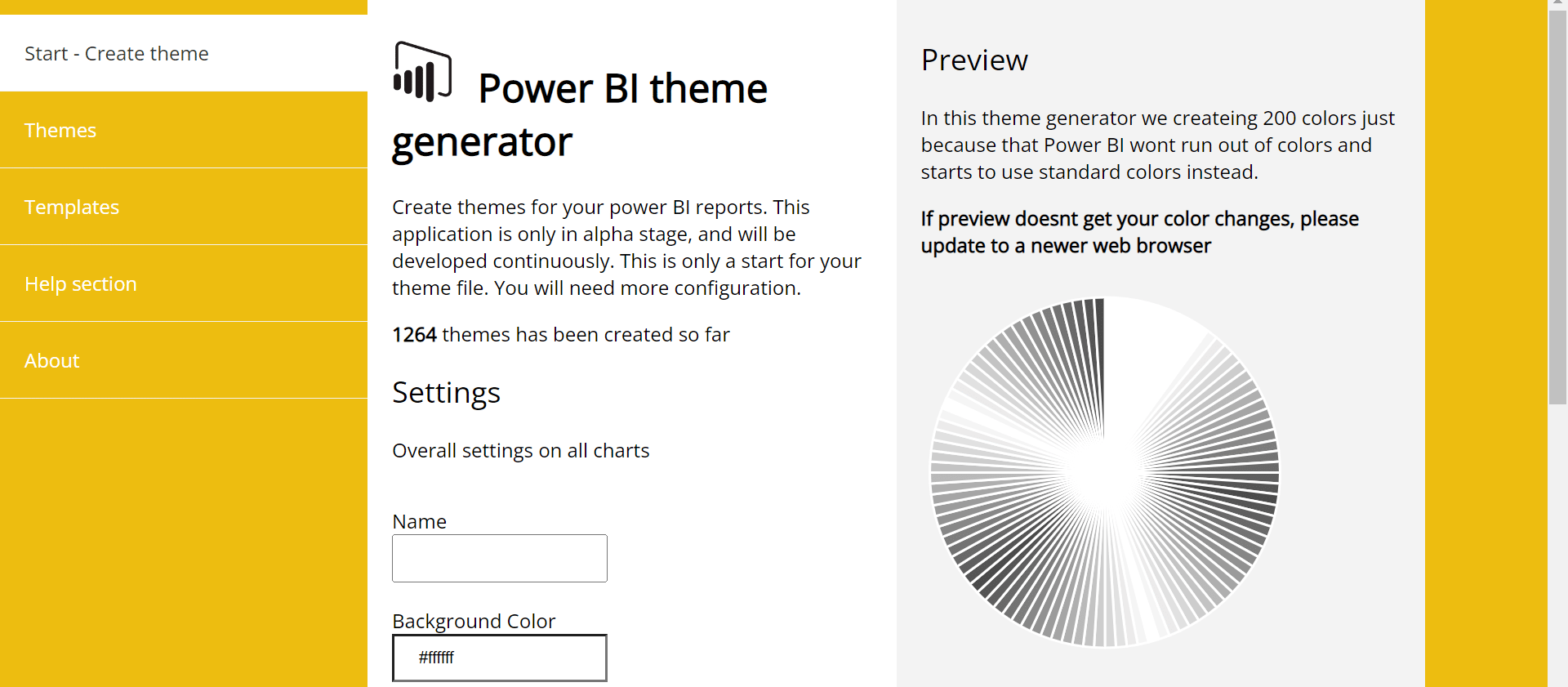 Using a Power BI theme generator 