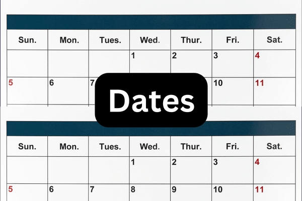 illustration of dates data