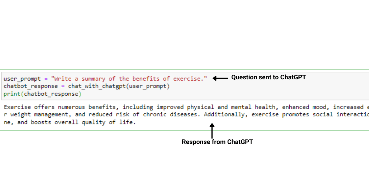 Interacting with ChatGPT in Python