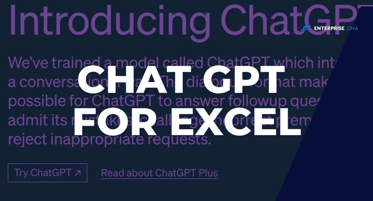 Chat GPT For Excel: A Beginners Guide With Examples