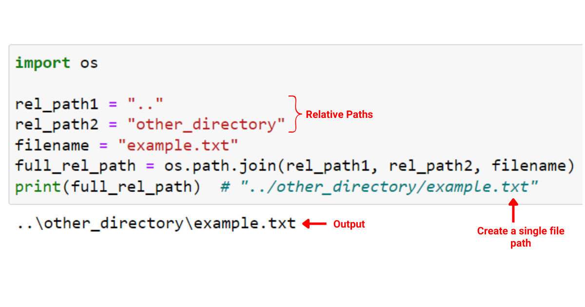 Working with relative path