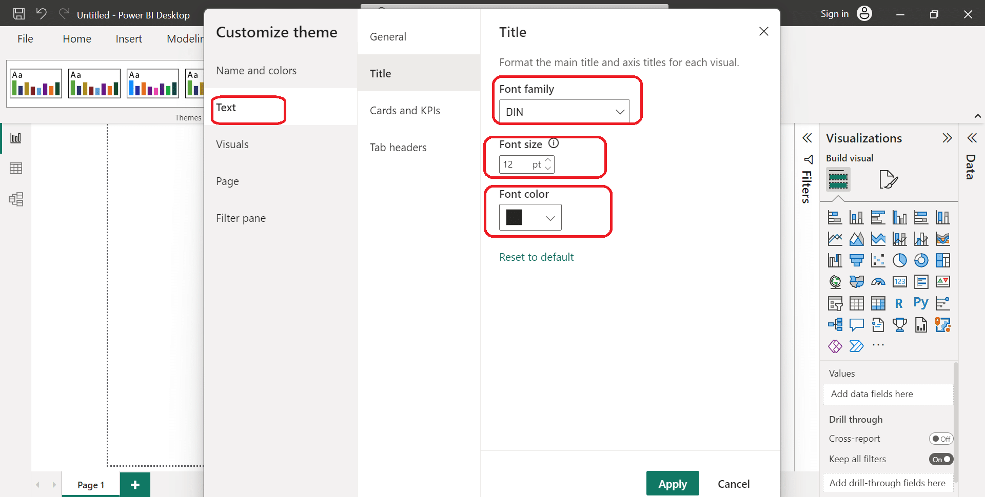 How to format in Power BI