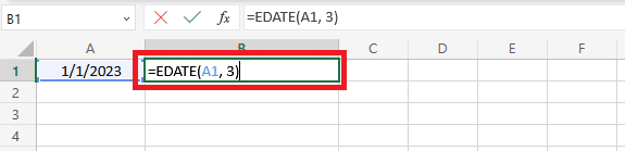 How to use the EDATE() function in Excel