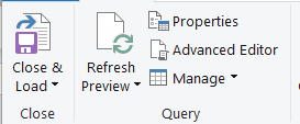 Close and load the Power Query in Excel.