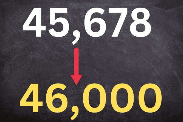 how to round to the nearest thousand in excel