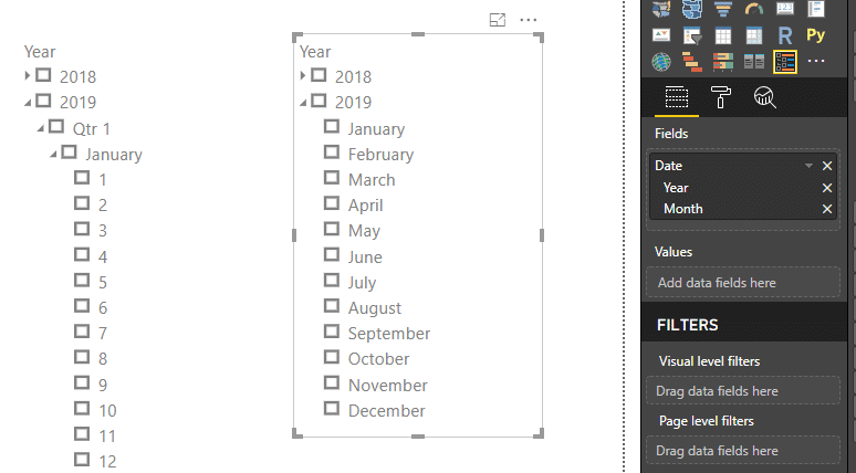 Power BI Hierarchy Dropdowns