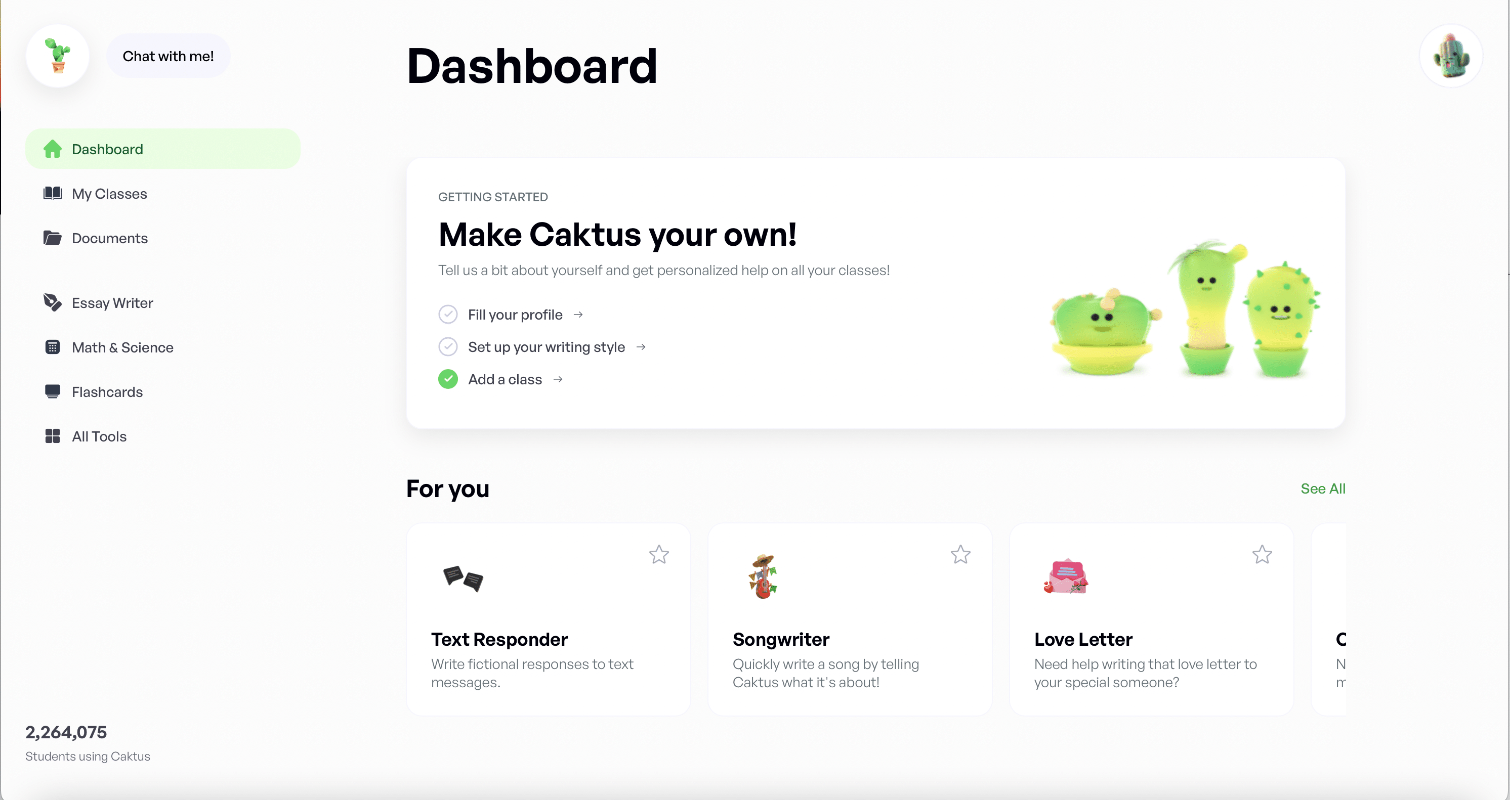 CaktusAI Dashboard