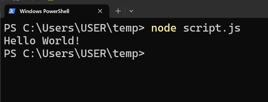 using node.js