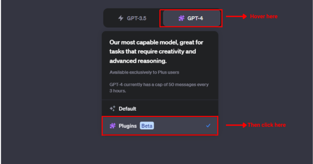 Changing GPT-4 Default to GPT-4 Plugins