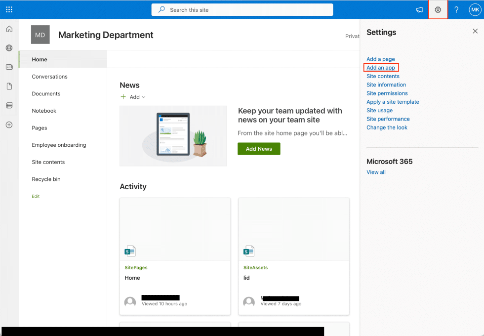 How To Create A Document Library In SharePoint Online – Master Data ...