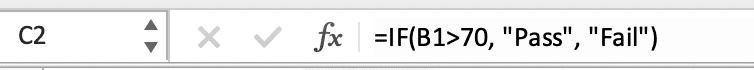 The IF function in Excel