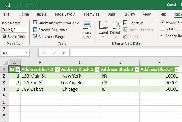 power query makes it easy to split cells in excel