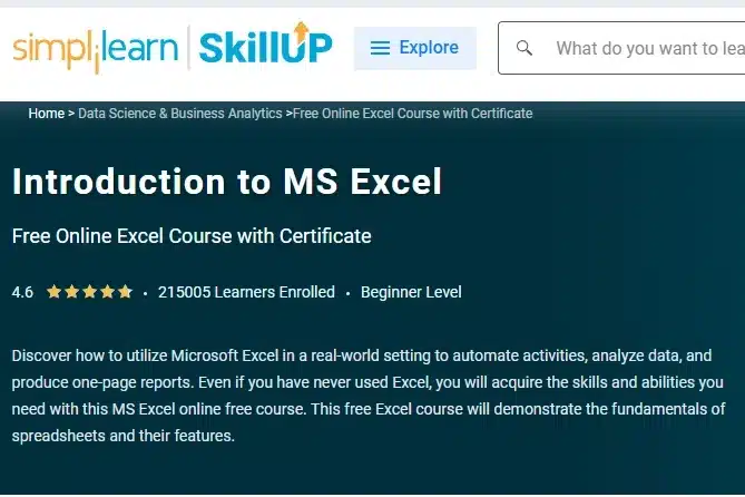 Where Can I Learn Excel For Free 5 Best Options Online Master Data 