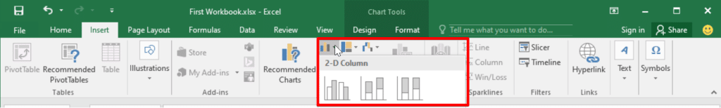 Select the chart type