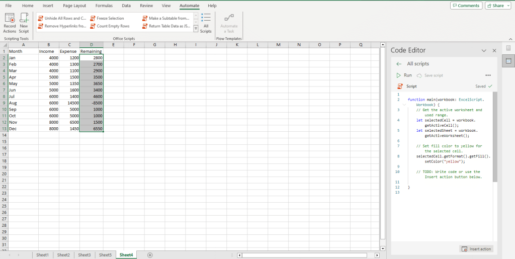 Macros and VBA in Excel