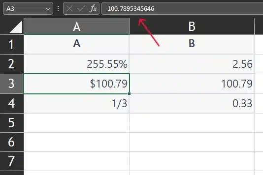 rounding errors can result in number changes