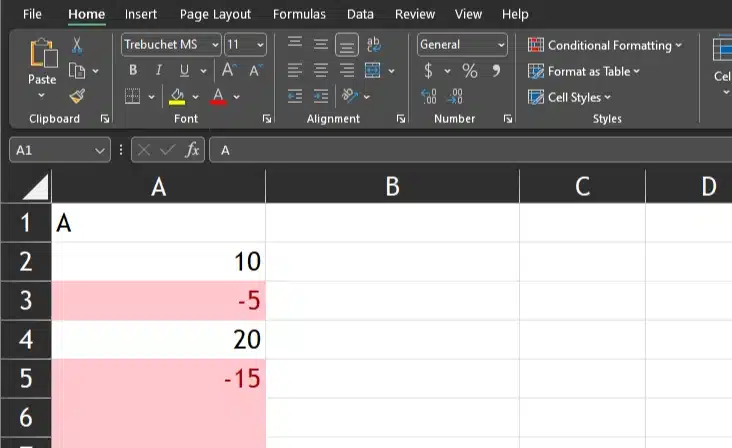 conditional formatting can look like errors sometimes