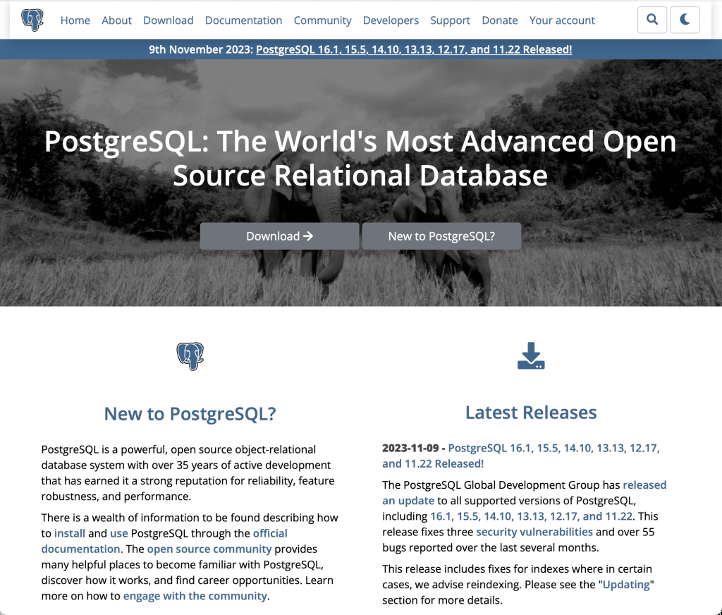 PostgreSQ as a relational database