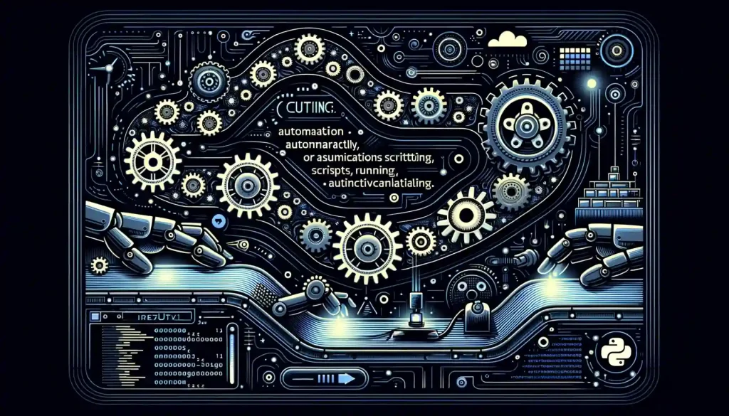 a machine running python code to automate processes on a production line