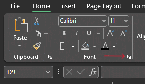 expand the font group to open the strike through options