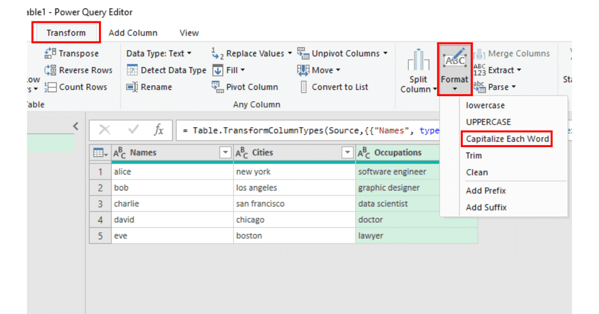 5 ways to Capitalize First Letter in Excel