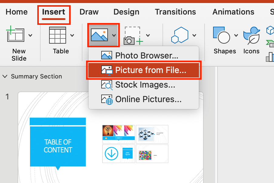 How to insert image in PowerPoint