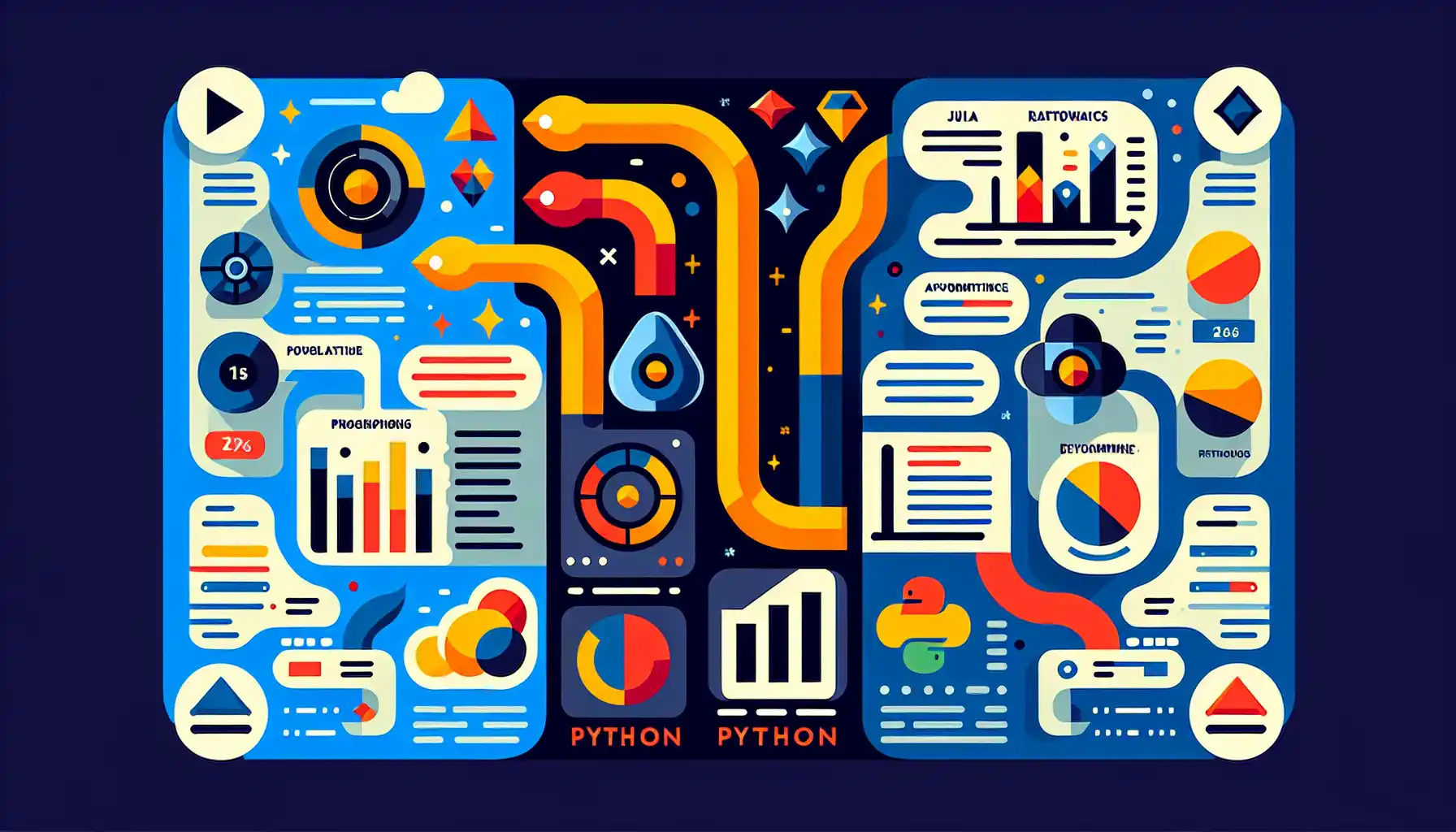 Julia vs. Python and R